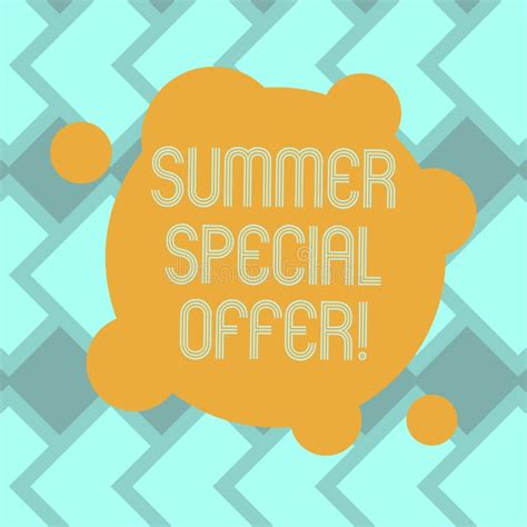 Text Sign Showing Summer Special Offer Conceptual Photo Product Or