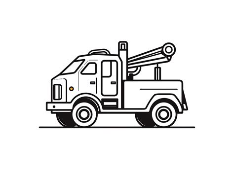Tow Truck Coloring Sheet Coloring Page