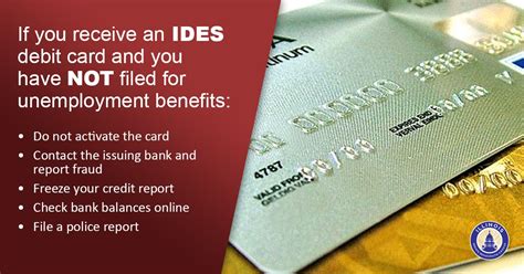 Some have been getting ides debit cards sent to them despite not applying for benefits. Press Releases