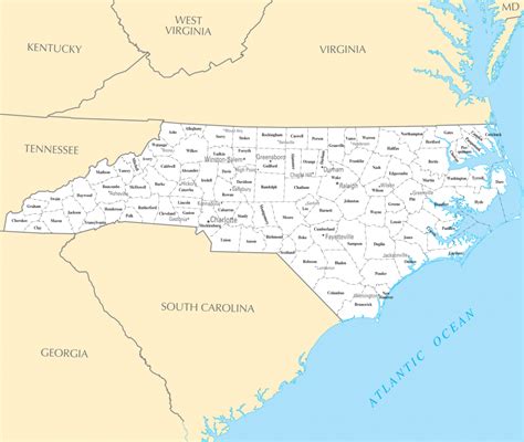 Printable Map Of North Carolina Cities Free Printable Maps Images And