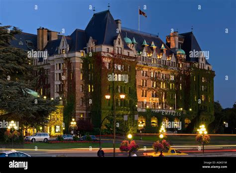 The Fairmont Empress Hotel In Victoria British Columbia Stock Photo