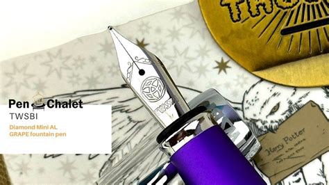 New Twsbi Grape Diamond Mini Al Fountain Pen Unboxing Inking It Up