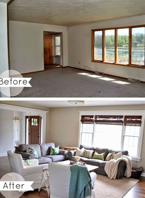 Incredible Living Room Makeover Before And After Photos Decoomo