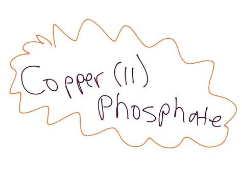 Copper Ii Phosphate Compound Math Video Chemistry Showme