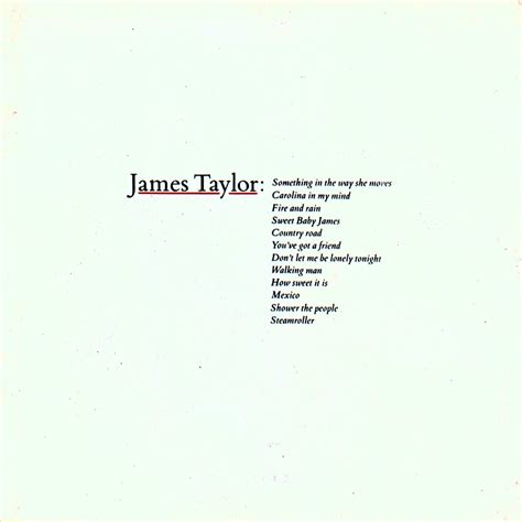 greatest hits vol 1 album cover by james taylor