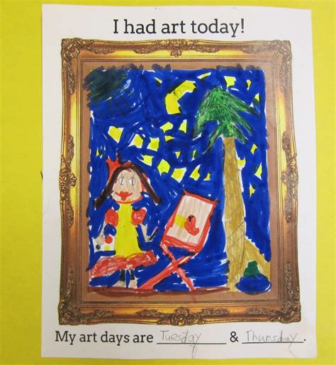 First Day Of Kindergarten And 1st Grade Art Art Is Basic An