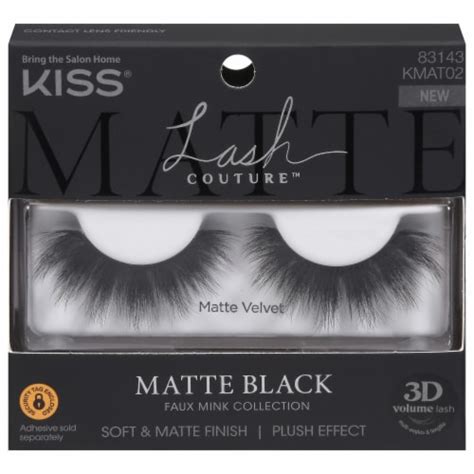 Kiss® Lash Couture Faux Mink Collection Matte Black Lashes 1 Ct Kroger