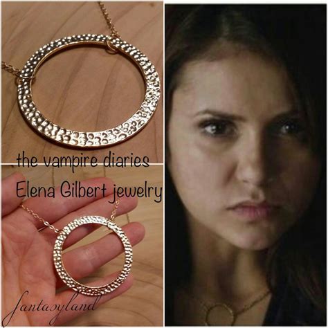 Pendant Necklace Elena Gilbert The Vampire Diaries Vampires Tv Etsy