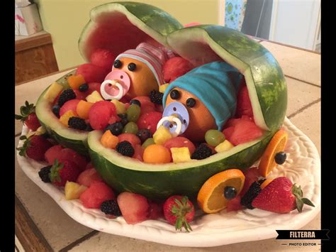 Maybe you would like to learn more about one of these? Twin Baby Shower Watermelon Boat | Baby shower watermelon ...