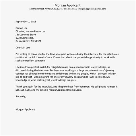 Also, you should thank the interviewer to also, a thank you email should be kept short and should not look like a letter otherwise the employers would keep it for later and not probably read it. Job Interview Thank-You Letter Template