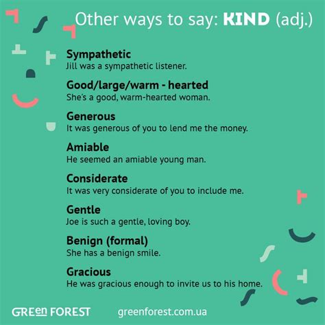 Find another word for new. Synonyms to the word KIND. Other ways to say KIND ...