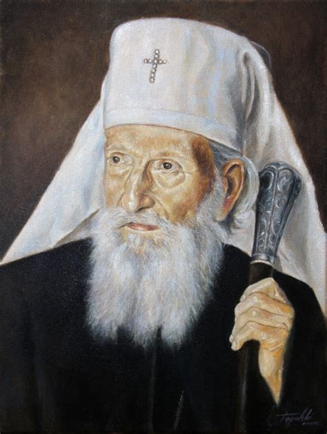 Serbian Patriarch Pavle Portrait Oil Painting Fine Arts Gallery