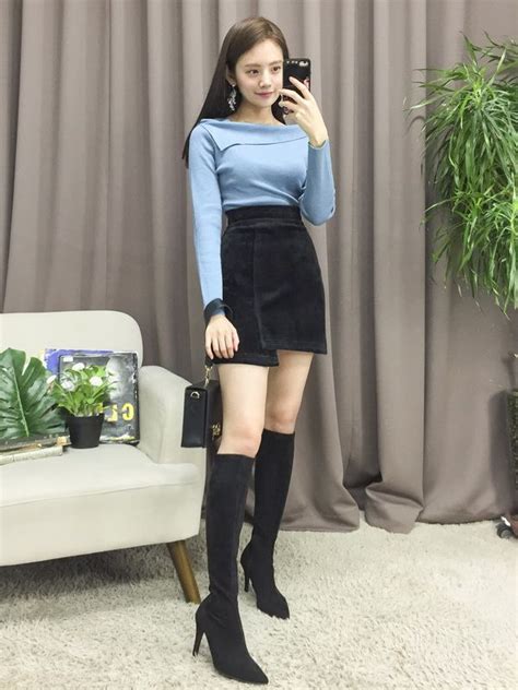korean fashion style skirt outfits like you would be comfortable wearing it skirt lenght wise