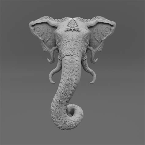 Stl File Ganesha Head・3d Printer Design To Download・cults