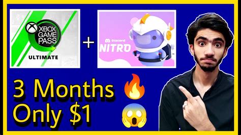 3 Months Xbox Game Pass And Discord Nitro For 1 Usd Youtube