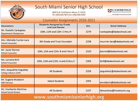 Home Student Services Academic Departments South Miami Senior