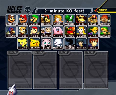 Super Smash Bros Melee Fixed Character Select By Connorrentz On