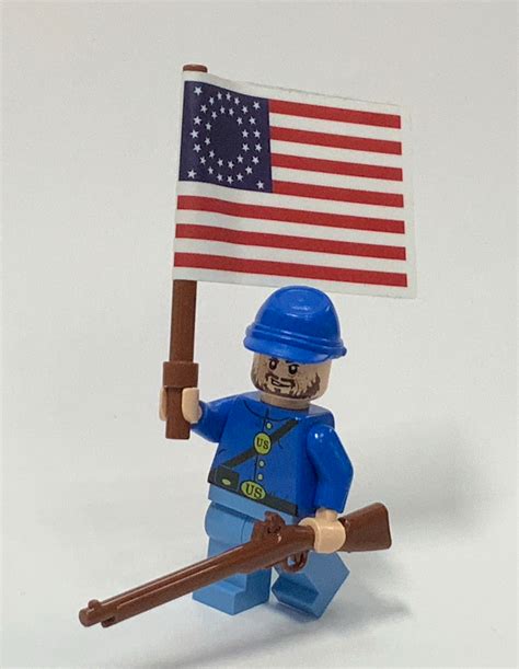Civil War Custom Legor Minifigure Blue Atlanta Brick Co