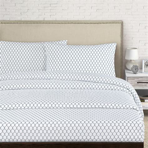 Fence 250 Thread Count Cotton Percale Bed Sheet Set Overstock 14533473
