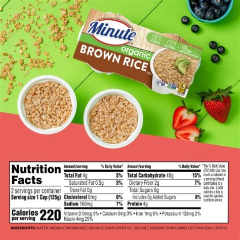 Minute™ Organic Ready To Serve Brown Rice Cups 2 Ct 44 Oz Fred Meyer