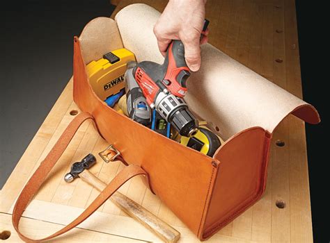 Classic Leather Tool Bag Woodworking Project Woodsmith Plans
