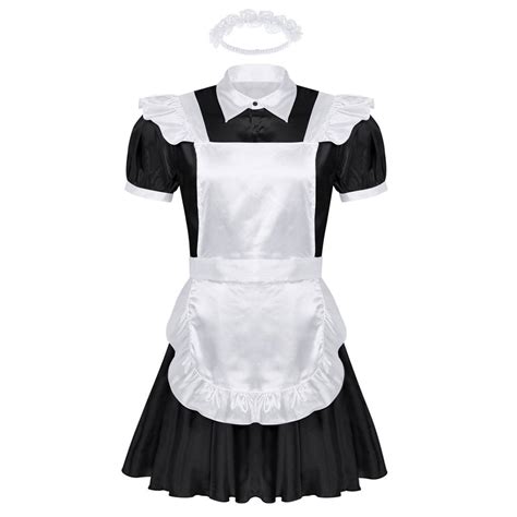 cheap mens sissy maid cosplay uniform outfit french apron maid servant