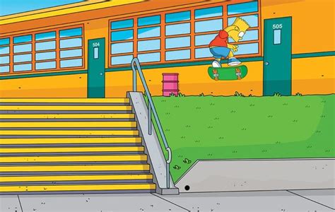 Bart Simpson Bs Kickflip Skateboarding At Carlsbad Rip Skateboard