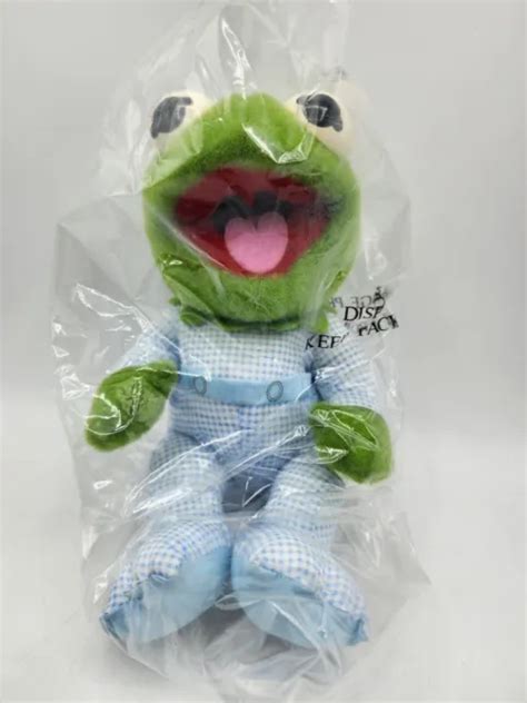 Vtg 1984 Muppet Babies Baby Kermit Frog Plush Hasbro Jim Henson Pampers
