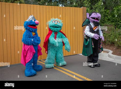 Orlando Florida September 21 2019 Cookie Monster Rosita And Count