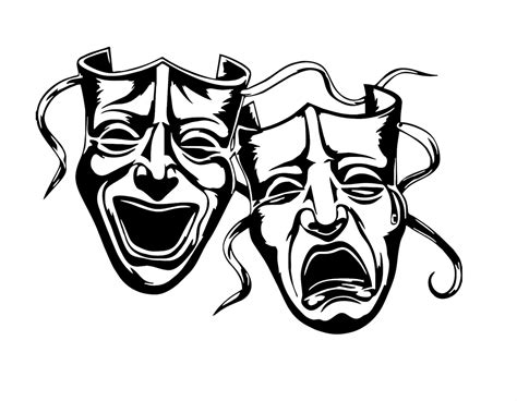 Vector Theater Masks Comedy Tragedy Svg Comedy Masks Svg Etsy