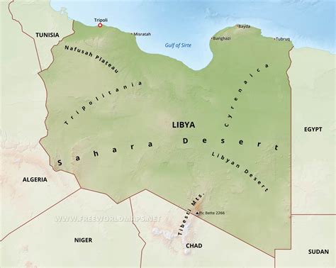 Where Is Libya On Map World Map