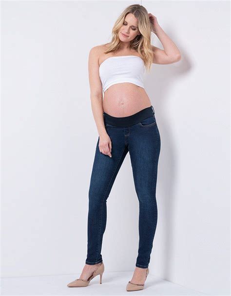 Organic Cotton Under Bump Maternity Jeans Stylish Maternity Outfits Maternity Jeans
