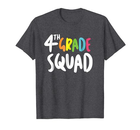 Teacher Style Fourth Grade Squad T Shirt 4th Grade Ts Men T Shirts
