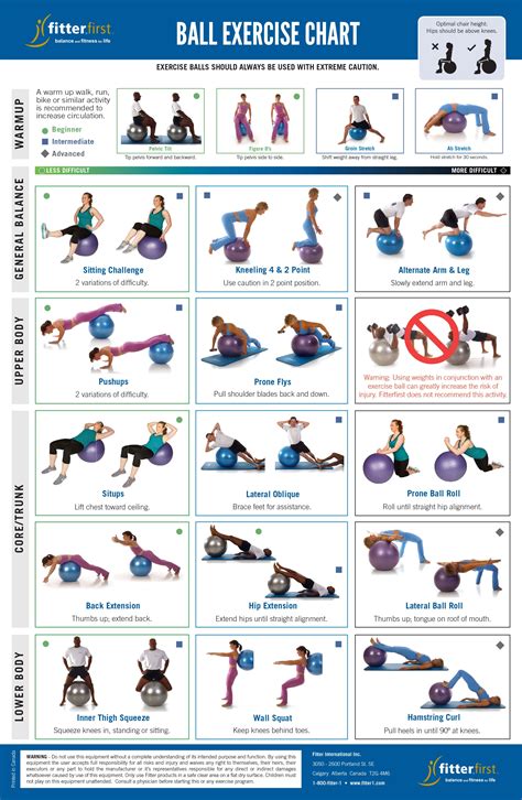 Fitterfirst Exercise Ball Exercise Chart Read Fitterfirsts Blog