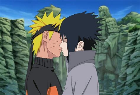 Sasunaru Narusasu Naruto And Sasuke Kiss Kissing Naruto And Sasuke Kiss Naruto And