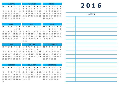 12 Month Microsoft Word Calendar Template 2016 Nerycreditcard