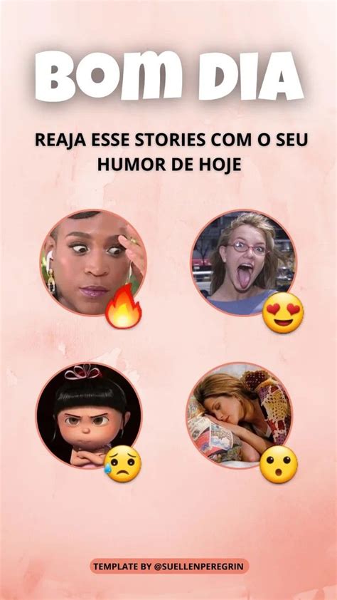 Stories De Bom Dia Mood Do Dia Enquete Criativa Para Instagram