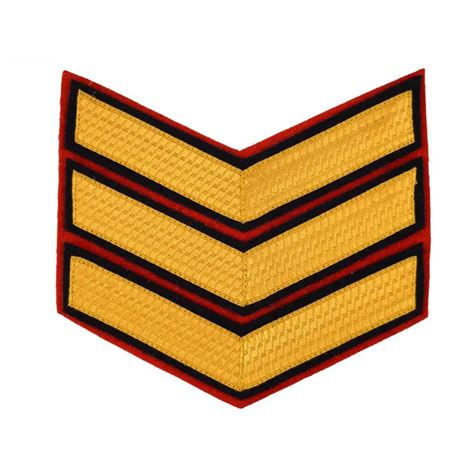 Genuine 3 Bar Chevrons Sergeant Sgt Service Stripe Foot Guards