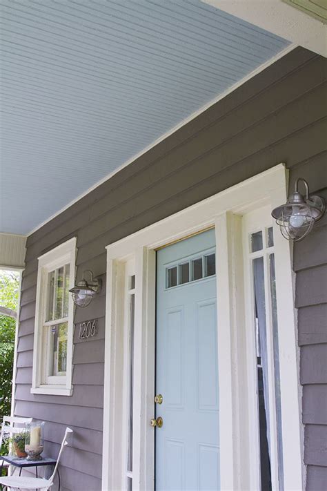 A haint blue porch ceiling resembles water and prevents haints from harming the people in the the soft blue often used on porch ceiling retains the ghostly name of haint blue, however, haint blue is. Black And White And Loved All Over: A Haint Blue Porch ...