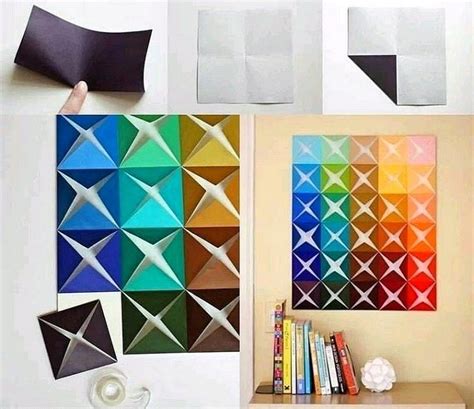 Cara Membuat Hiasan Dinding Kamar Dari Kertas Origami