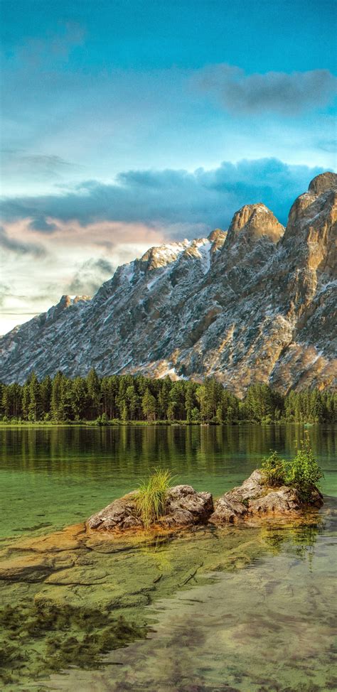 Download Mountains Lake Beautiful Scenery Nature Wallpaper 1440x2960 Samsung Galaxy S8