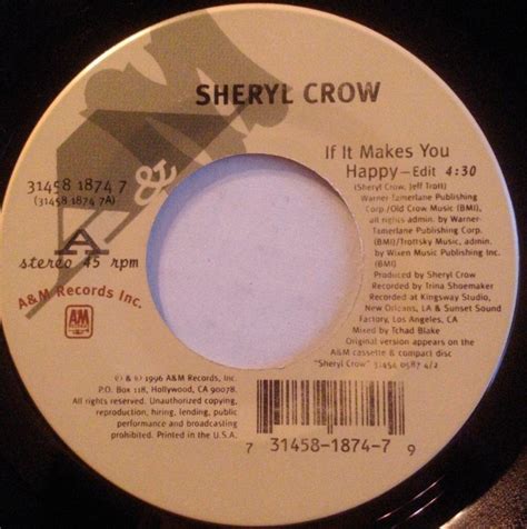 Sheryl Crow If It Makes You Happy 1996 Vinyl Discogs