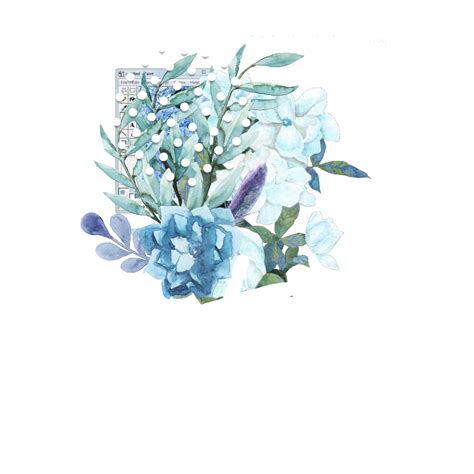 Aesthetic Png Aesthetic Flower Icon Transparent Watercolor Flower Png