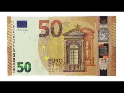 Scheine können als gutscheine o.ä. Die neue 50 Euro Banknote - Alle Sicherheitsmerkmale im ...