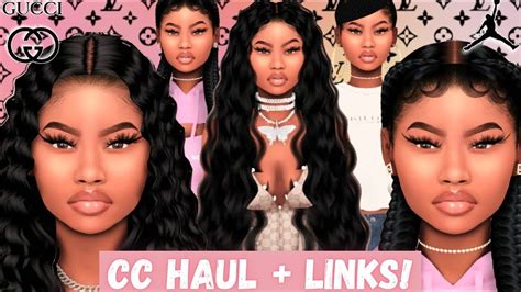 Urban Black Girl Cc Haul And Sim Download And Links Hair