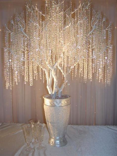 Crystal Tree Wedding Centerpieces Crystal Garland Tree Centerpieces