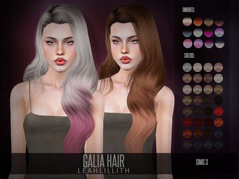 The Sims Resource Leahlillith Galia Hair