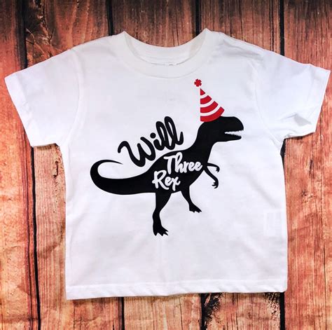 Dinosaur Birthday Shirt Boys Dino T Shirt Dinosaur Birthday Etsy