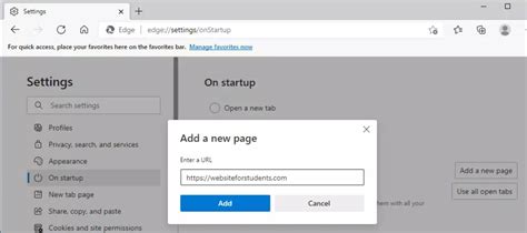 How To Set Home And Startup Pages In Microsoft Edge Geek Rewind