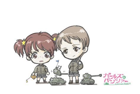 Alisa And Naomi Girls Und Panzer Drawn By Hasegawa Takemitsu Danbooru